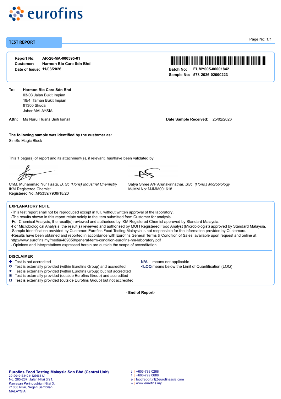 Eurofins SIMSO Magic Block document preview